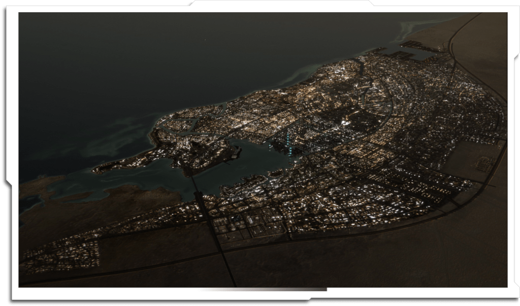Freelance contract for ‘FlamingCGI’ Aerial Timelapse of ‘King Abdullah Economic City’