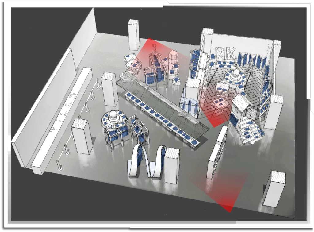 Freelance contract for ‘Neverstop’. Interior visualisation for a rebranding of ‘TopShop’