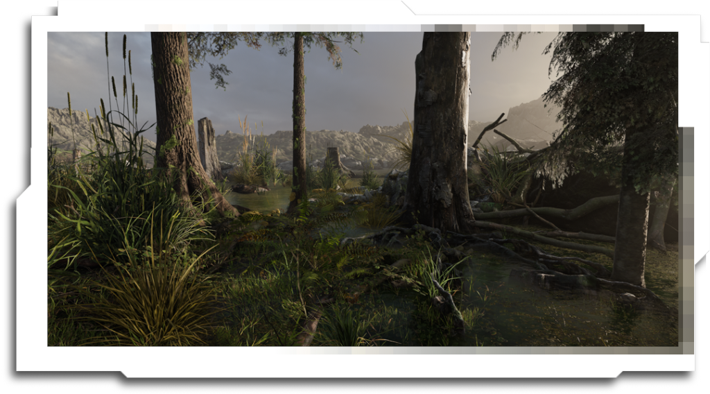 Two other layout examples using the same Diorama Templates
