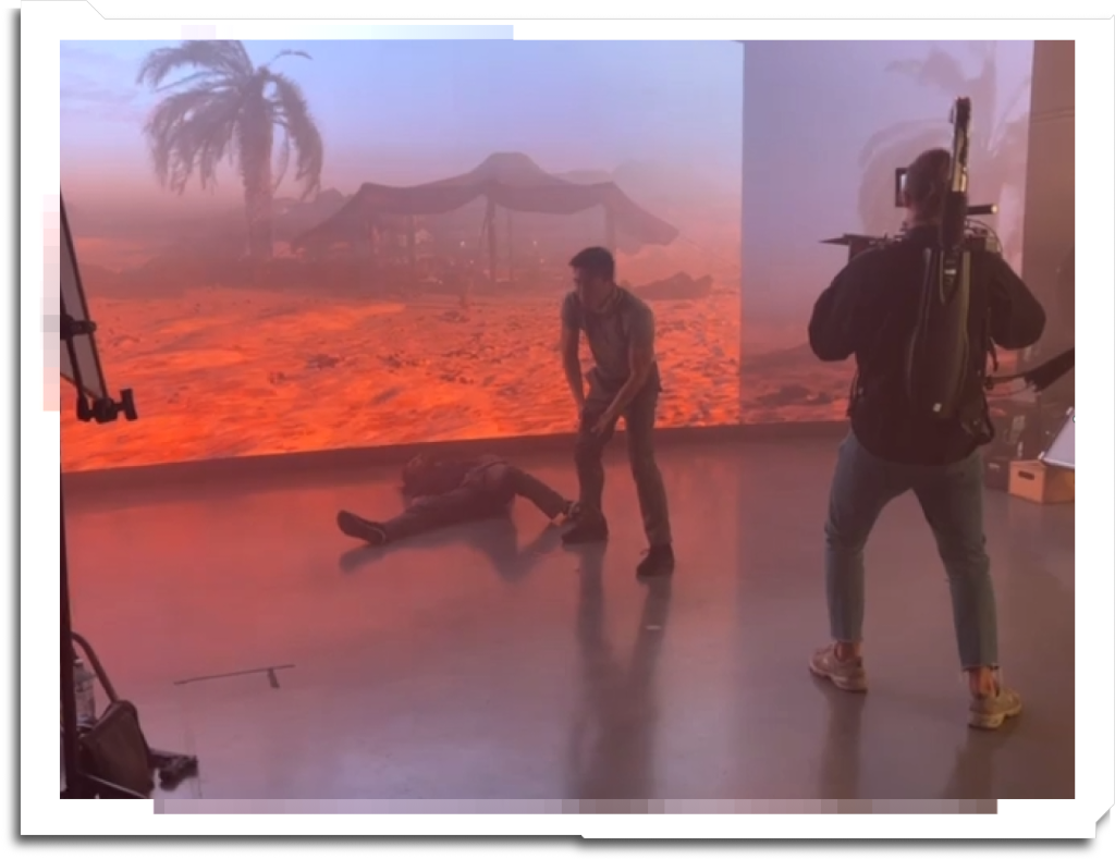 Another demo environment, used for a Steadicam shoot at Scarab Digital. Desert layout in ‘Greenhouse’, streamed in as USD.