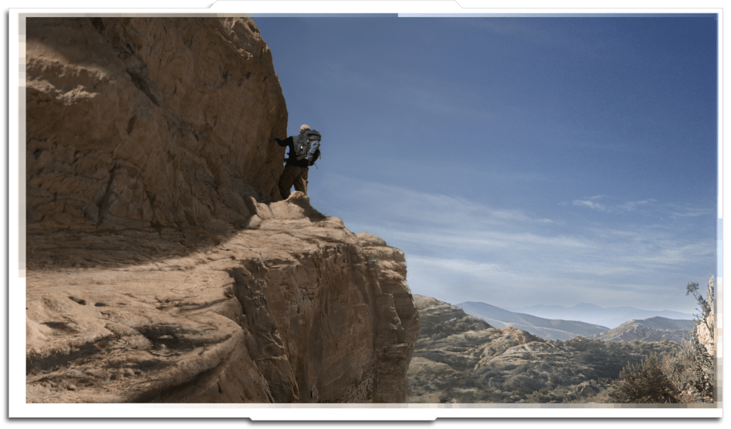 Cliff edge set extension for the ‘Rock Fall’ sequence