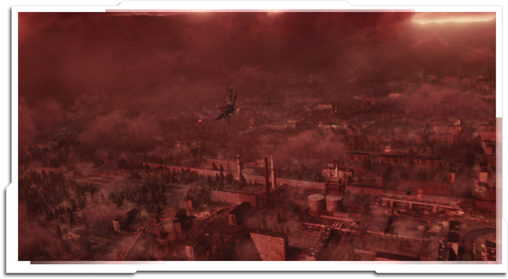 The full scene had over 400,000 instances, and in some aerial shots almost all of them were visible – so we had to use every optimization technique we could think of to keep the scenes interactive.