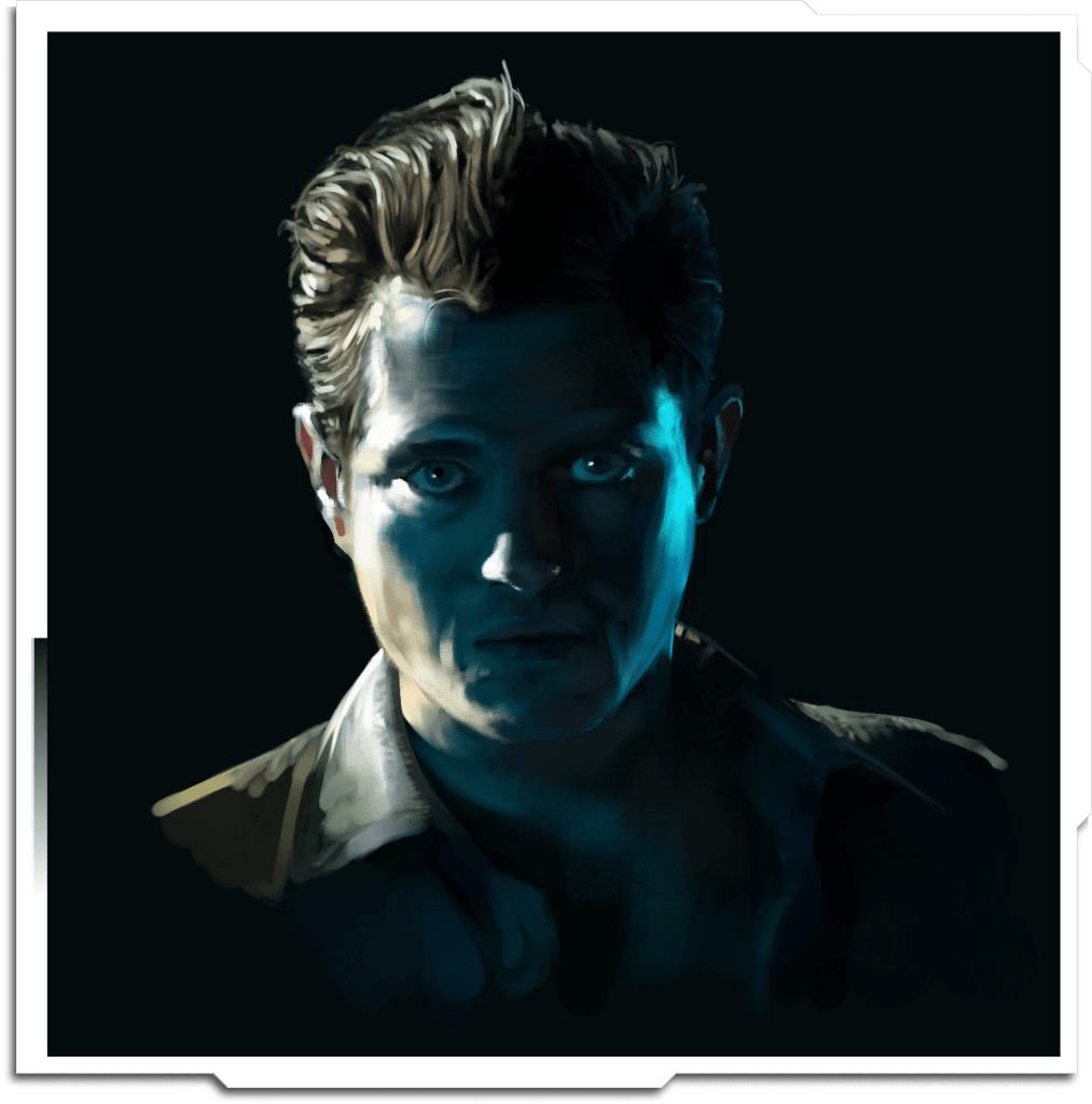 Illustration test of Matthew Horne as ‘Jimmy’. The director was hoping to have a fully illustrated poster commissioned, in the style of the old hammer horror films. This was my pitch for me have a go at it.