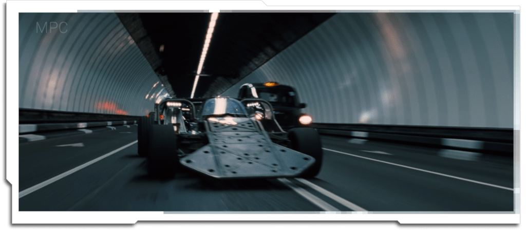 Two quick matte paintings for ‘Fast and Furious 6’ (2014) – a tunnel set extension, and replacement of the road and lights at Wembley Stadium.