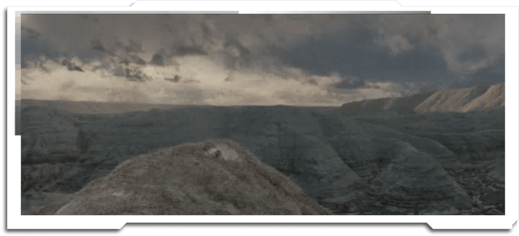 Seventh Son – 2013 The first project I lead from the beginning. The bulk of the shot work I did on the show was a single 800 frame shot – a 50 year timelapse of the Alberta Badlands. I created the timelapse clouds in Terragen, texture variants for the landscape, and also rendered HDRI spheres for the lighting department to use.