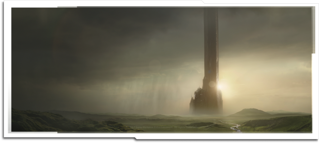 The Dark Tower – 2018 I created a library of textures for the titular ‘Dark Tower’ which were used in a ‘texturebombing’ shader by Tim Crowson. The background sky is a matte painting by Matt Ellis, based on photos I took in the South Pacific. The landscape was a ‘2am’ shot, created in less than 24hrs alongside Michael Gardiner and Eduardo Lopez. It never made the final cut…
