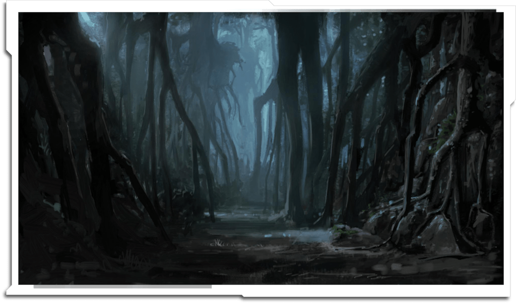 Concept and DMP for the forest in the opening sequence