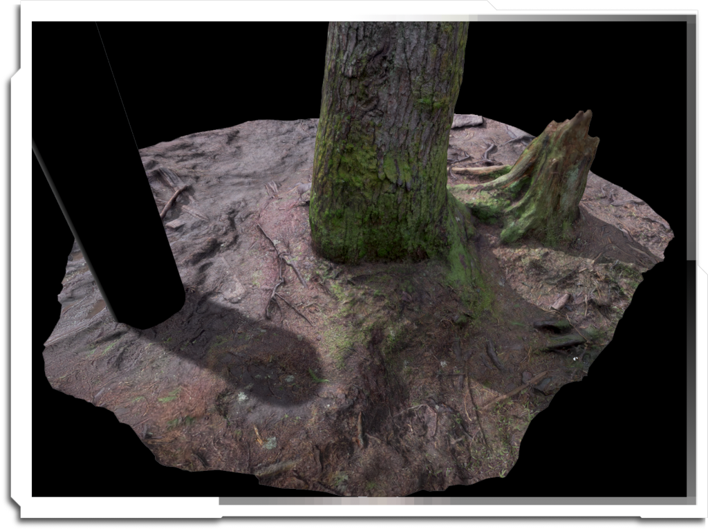 Photogrammetry de-lighting experiment. Uses a partially emissive shader to create realistic baked indirect lighting from the photogrammetry solve itself. I haven’t yet found a use for it, but the results were promising.